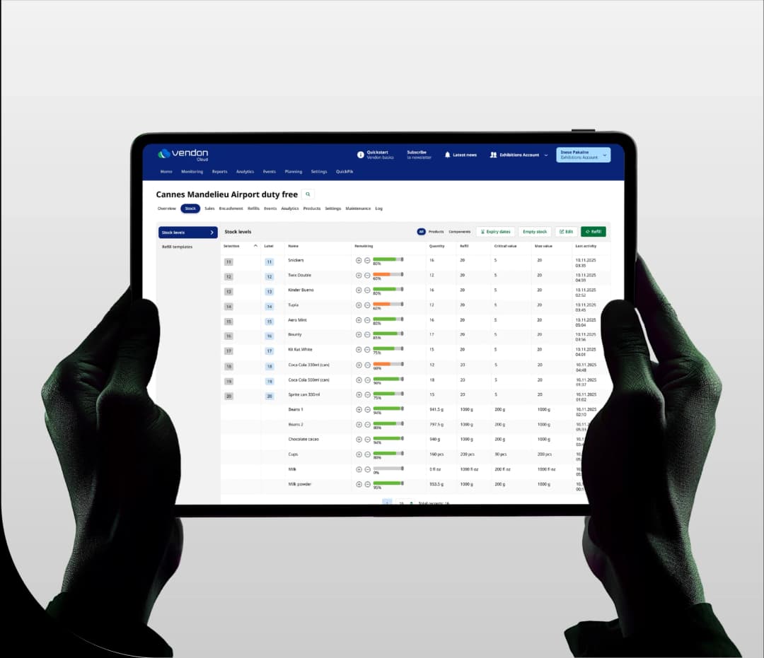 Vendon Bestandskontrolle