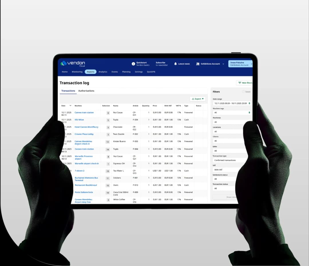 Vendon Kassenkontrolle