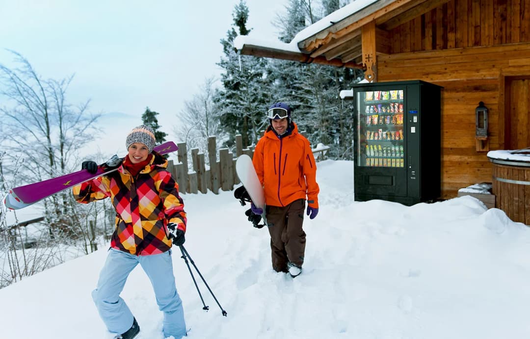 G-Snack Outdoor Automat im Außeneinsatz